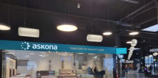 Magazin de prezentare Askona în incinta Brăila Mall